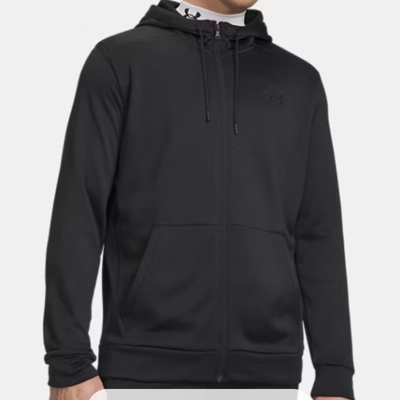 Under Armour Other - Under Armour Full Zip Fleece Hoodie Black